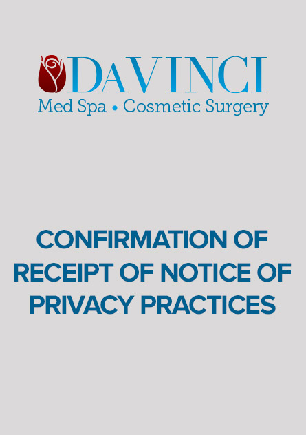 Confirmation of Receipt of Notice of Privacy Practices